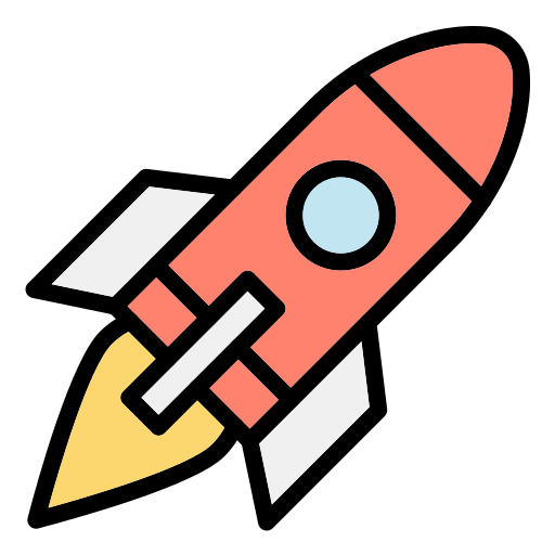 Rocket Generic Outline Color icon