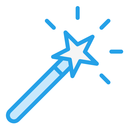 Magic wand Generic Blue icon