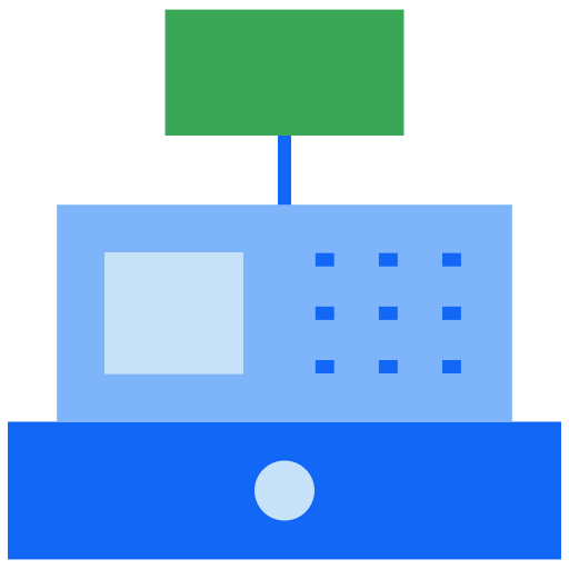 caja registradora icono gratis