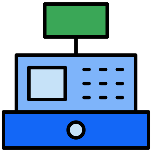 caja registradora icono gratis