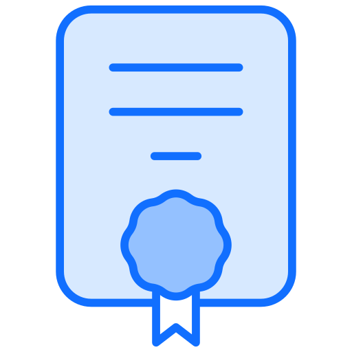 Certificate free icon