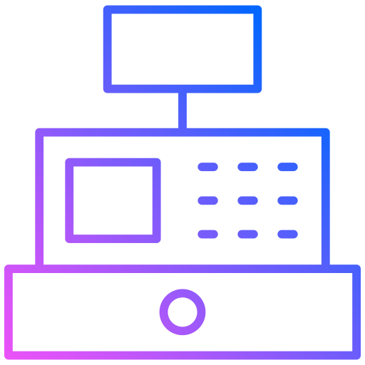 caja registradora icono gratis