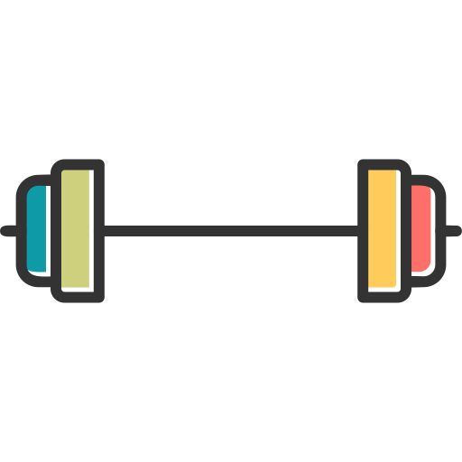 Barbell free icon