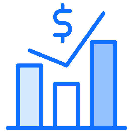 tabla de crecimiento icono gratis