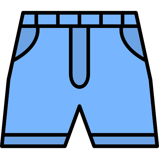 Shorts Generic Outline Color icon