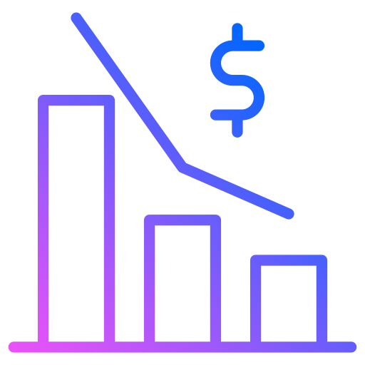 Growth chart Generic Gradient icon