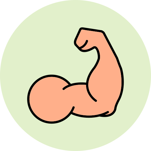 Bicep Generic Outline Color icon