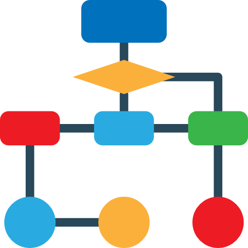 Diagrama de flujo - Iconos gratis de negocio