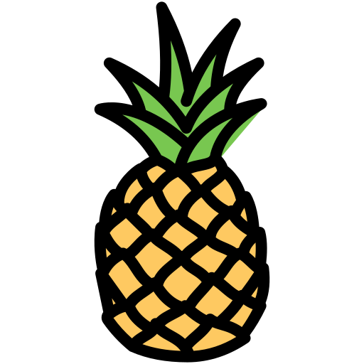 Pineapple Generic Outline Color Icon