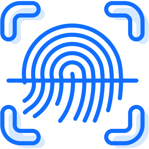 Fingerprint Generic Blue icon