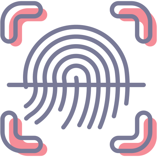 huella dactilar icono gratis