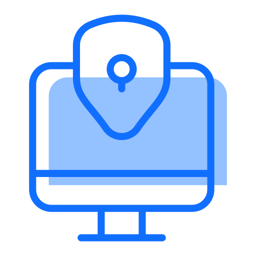 Cyber Crime Generic Blue icon