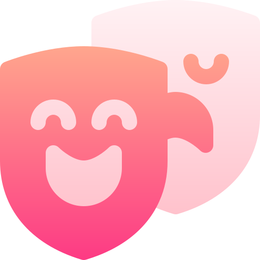 máscaras de teatro icono gratis