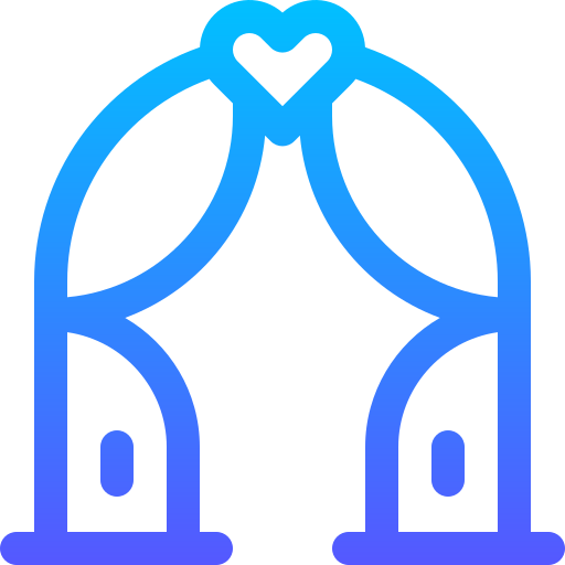 arco de boda icono gratis