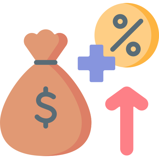 Interest rate free icon Interest rate free icon