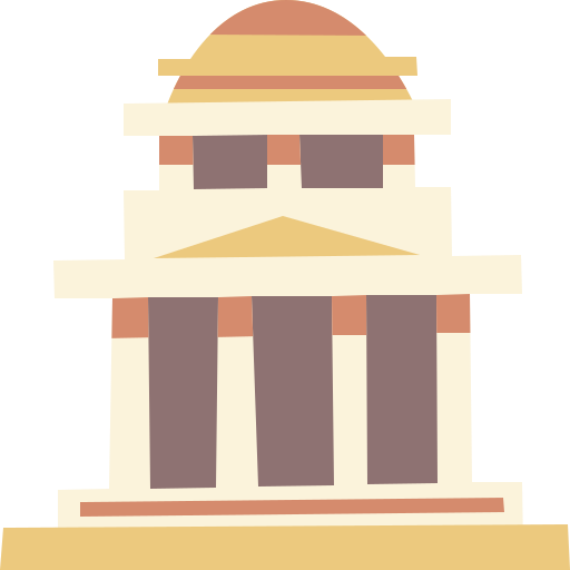 Temple Cartoon Flat icon