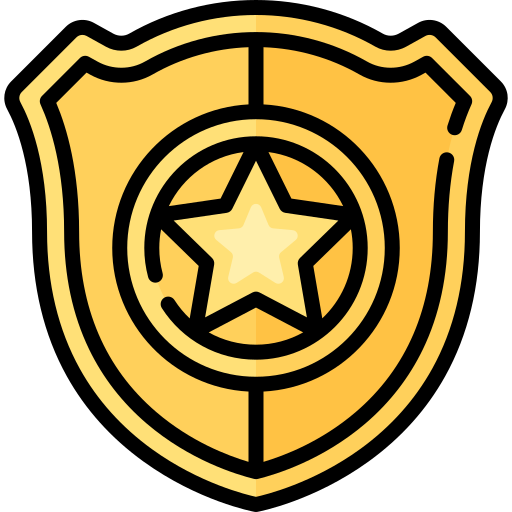 insignia del sheriff icono gratis