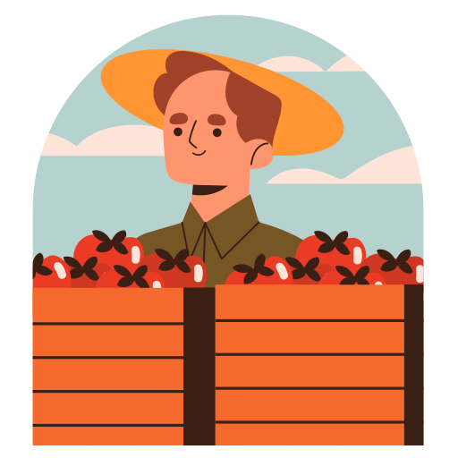 agricultor gratis sticker