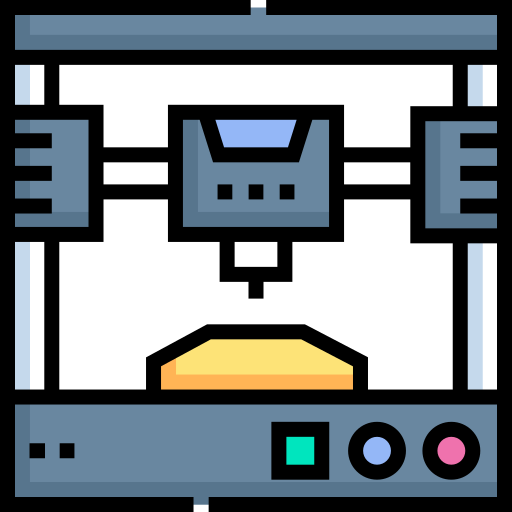 3d printing Detailed Straight Lineal color icon