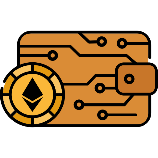 monedero criptográfico icono gratis