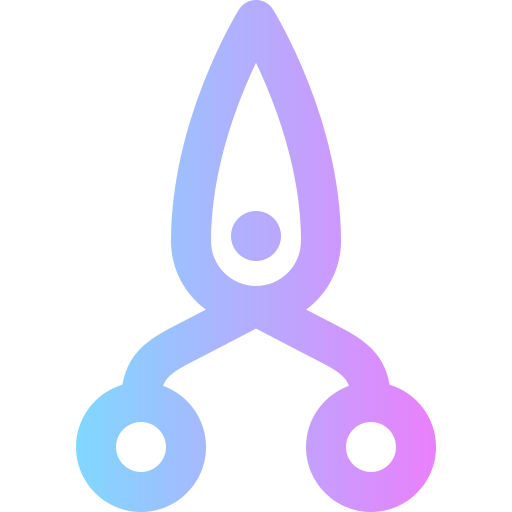 Scissors Super Basic Rounded Gradient icon