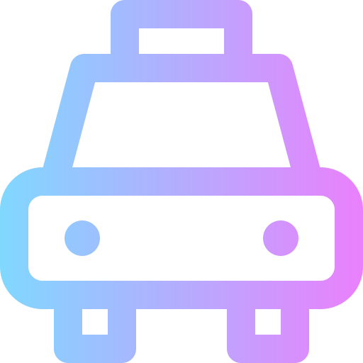 Taxi Super Basic Rounded Gradient icon