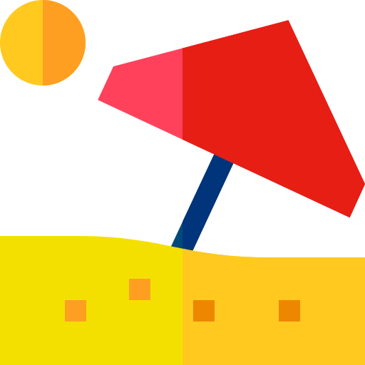 Beach umbrella free icon