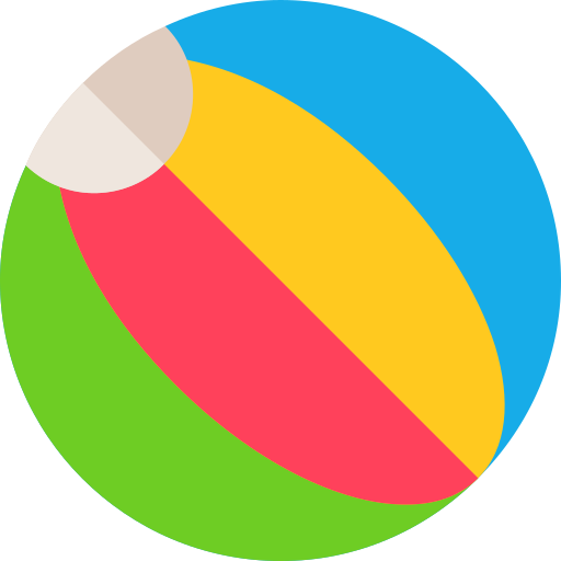 Beach ball Basic Straight Flat icon