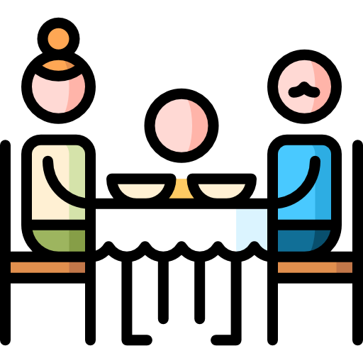 Family Dinner Table Icon