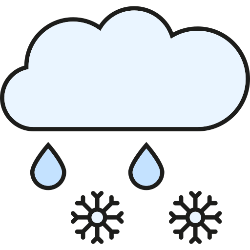 Sleet Cloud Clipart