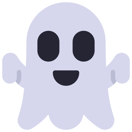 Ghost Juicy Fish Flat Icon