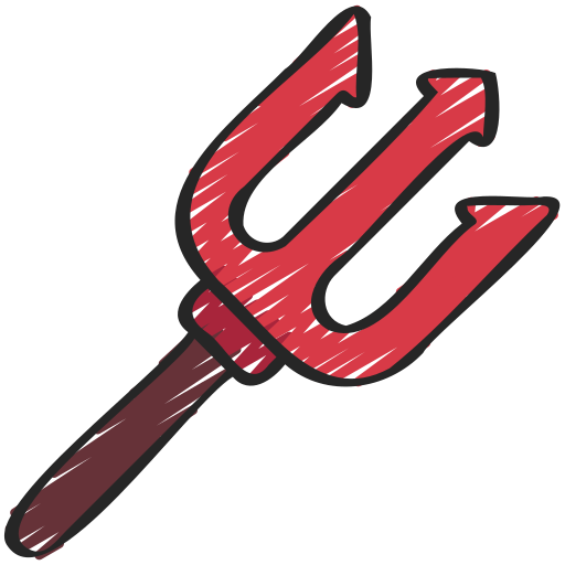 red pitchfork clip art