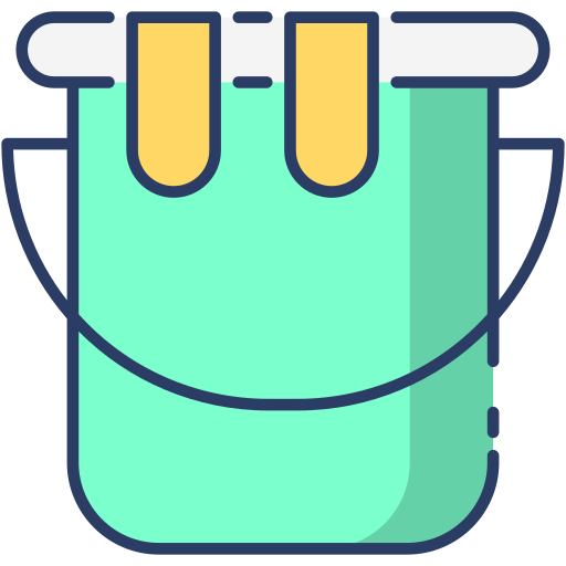 Bucket Generic Outline Color Icon