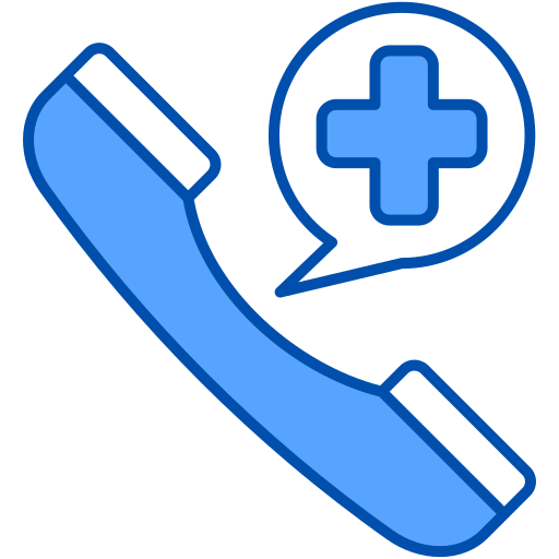 Emergency Call Generic Blue Icon