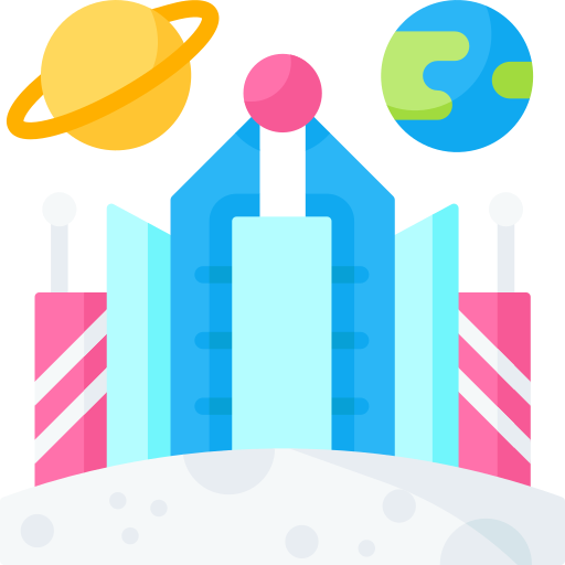 colonización espacial icono gratis