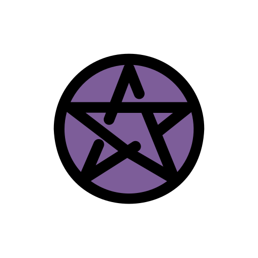 Pentagram Generic Outline Color icon