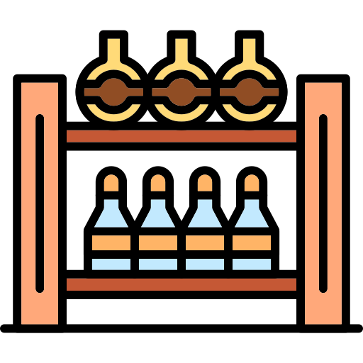 Bottle rack Generic Outline Color icon