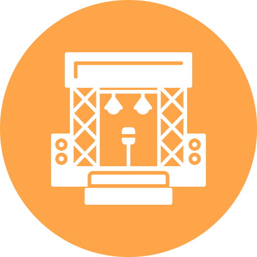 Stage free icon Stage free icon