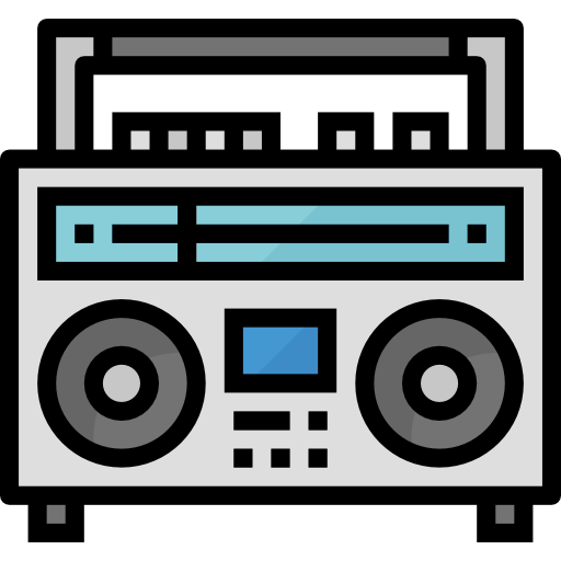 Free Icon | Radio cassette