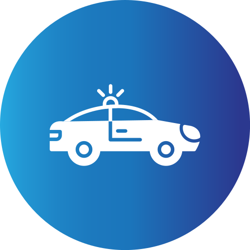 coche de policía icono gratis