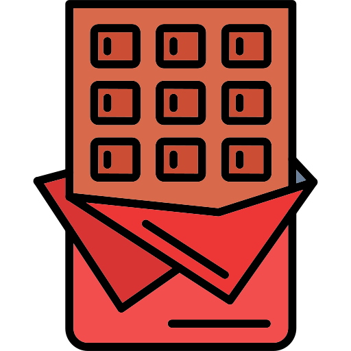 barra de chocolate icono gratis