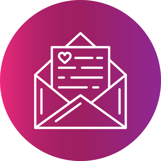 lettre d'amour Icône gratuit