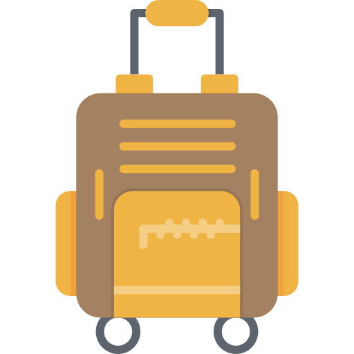 bolsa de viaje icono gratis