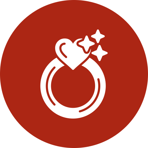 anillo de compromiso icono gratis