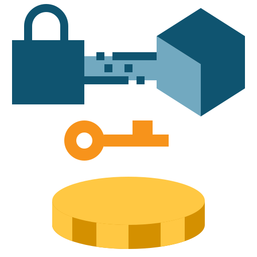 cadena de bloques icono gratis