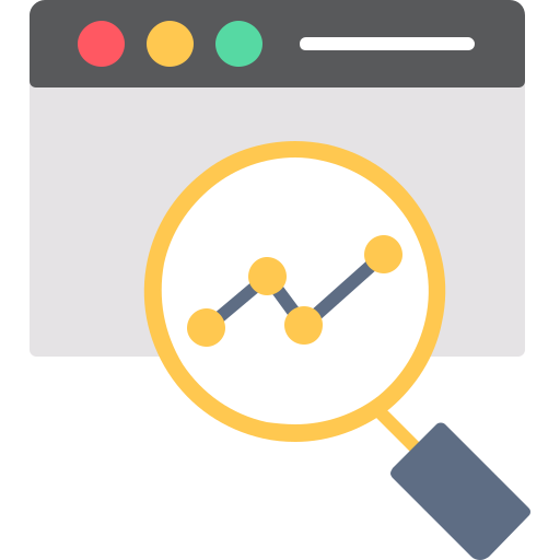 análisis web icono gratis