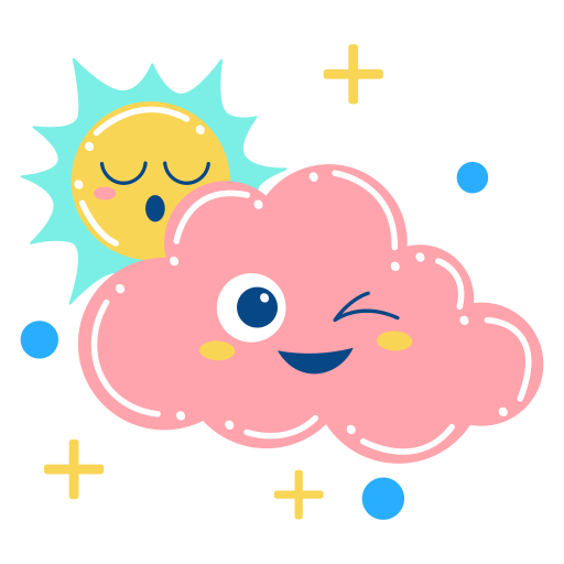 Cloudy Stickers - Free nature Stickers