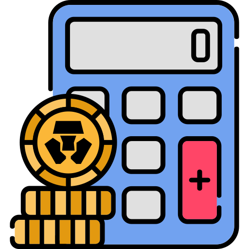 calculadora de moneda icono gratis