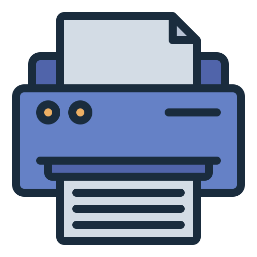 Print Generic Outline Color icon