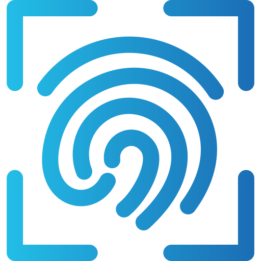 Fingerprint scanner Generic Gradient icon